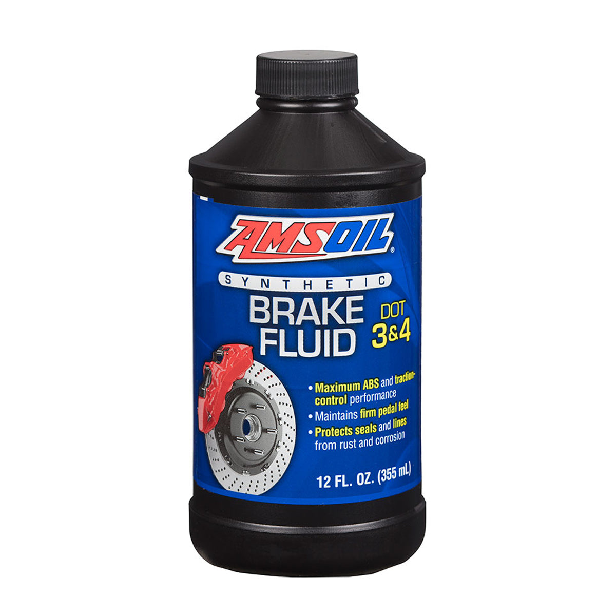AMSOIL DOT 3 & DOT 4 100% Synthetic Brake Fluid - 12 oz