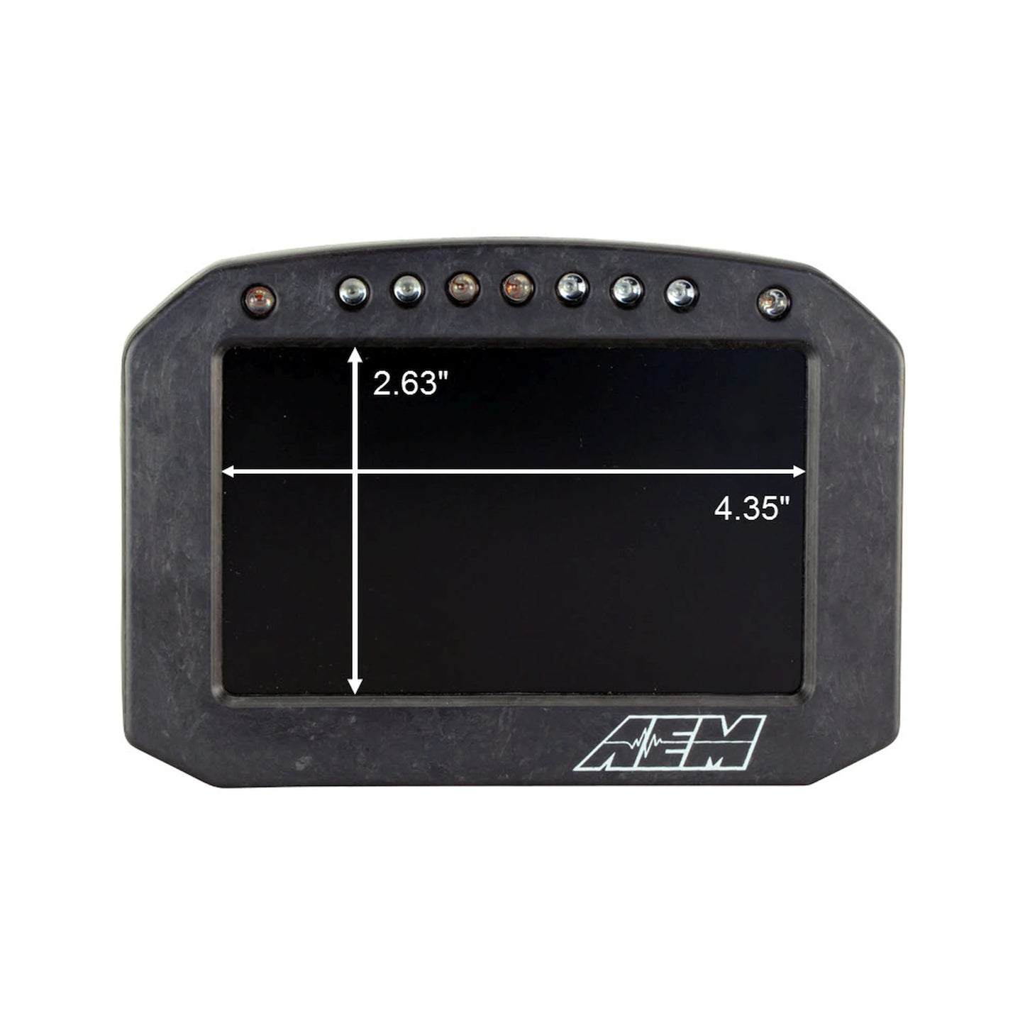 AEM CD-5F Carbon Flat Panel Digital Dash Display – 5" Flush-Mount Display