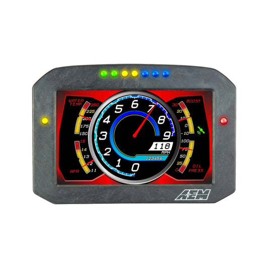AEM CD-7F Carbon Flat Panel Digital Dash Display – 7" Flush-Mount Display