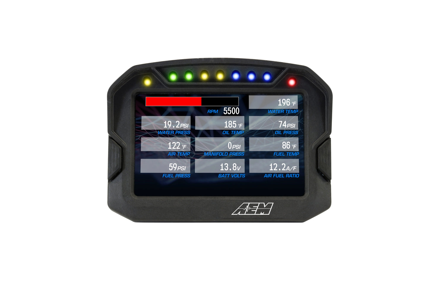 AEM CD-5 Carbon Digital Dash Display – 5" Motorsports Display