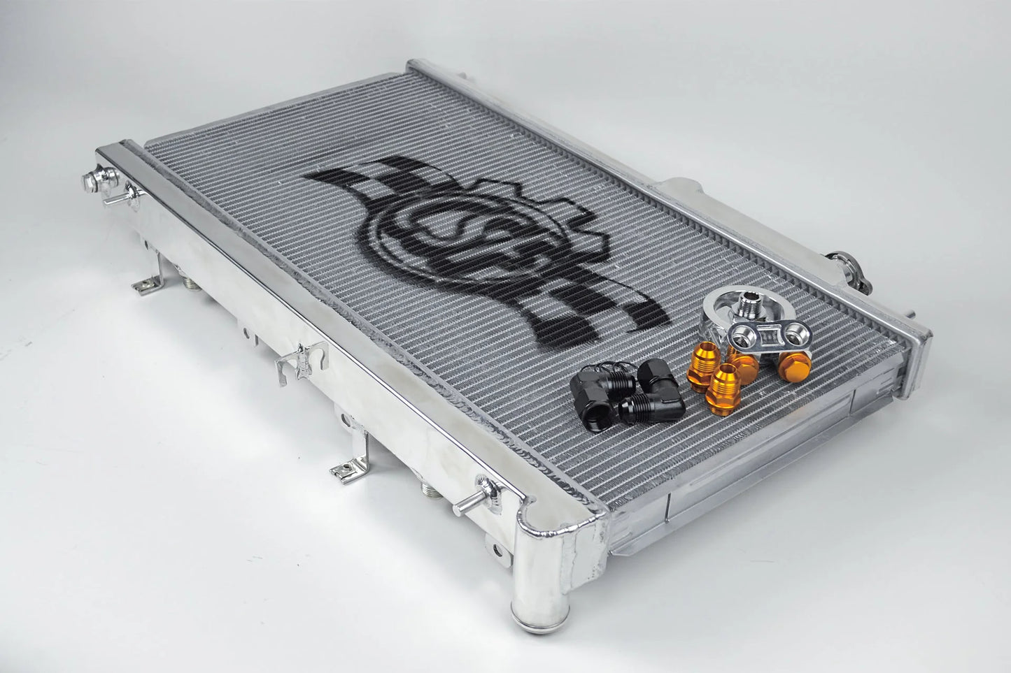 CSF Race #7042O All-Aluminum Radiator w/ Built-In Oil Cooler – GE/GH/GR/GV/VA WRX/STI – 2008–2021