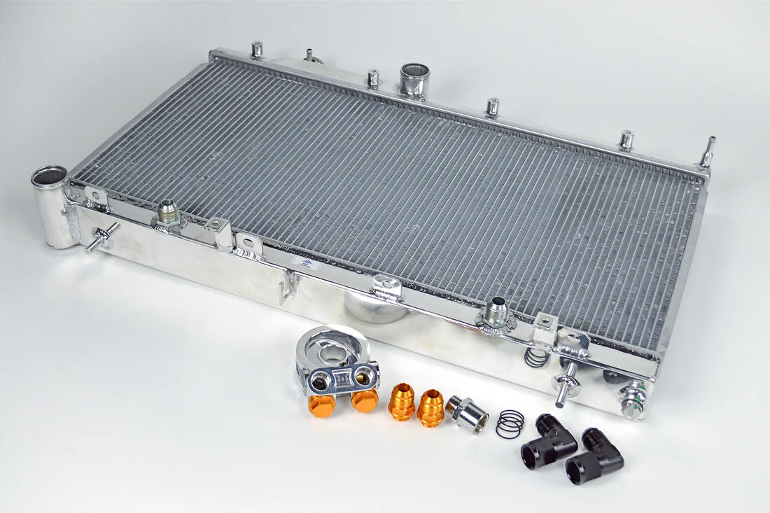 CSF Race #7042O All-Aluminum Radiator w/ Built-In Oil Cooler – GE/GH/GR/GV/VA WRX/STI – 2008–2021