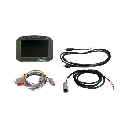 AEM CD-5F Carbon Flat Panel Digital Dash Display – 5" Flush-Mount Display