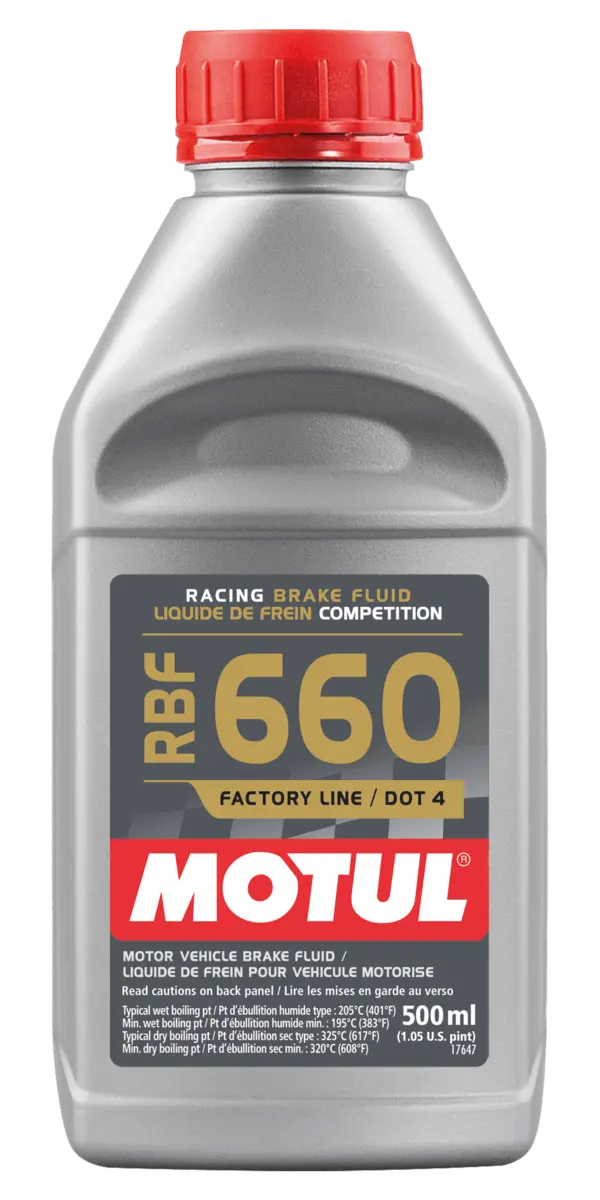 Motul RBF Factory Line Brake Fluid DOT 4 Racing Fluid - RBF 600 / RBF 660 500ml